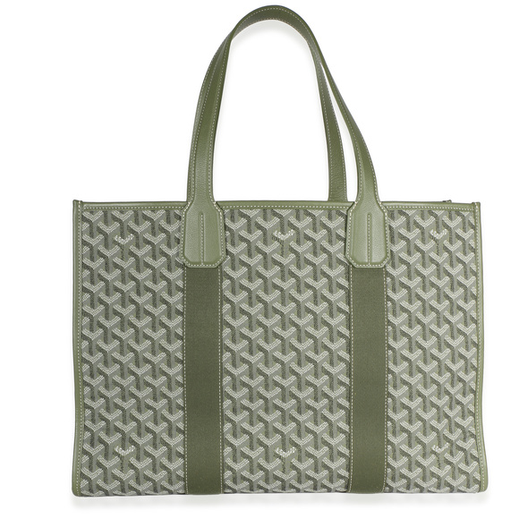 Goyard Handbags - Goyard Khaki Goyardine Canvas Villette Tote